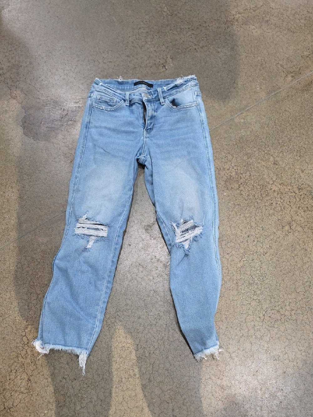 Flying Monkey Light Blue Distressed Boyfriend Jeans